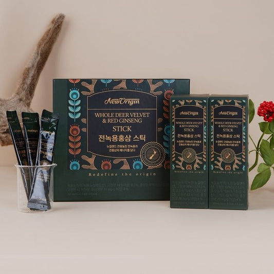 Whole Deer Velvet & Red Ginseng Stick: 10ml x 30ea / 30 Days / Korea YUHAN CARE