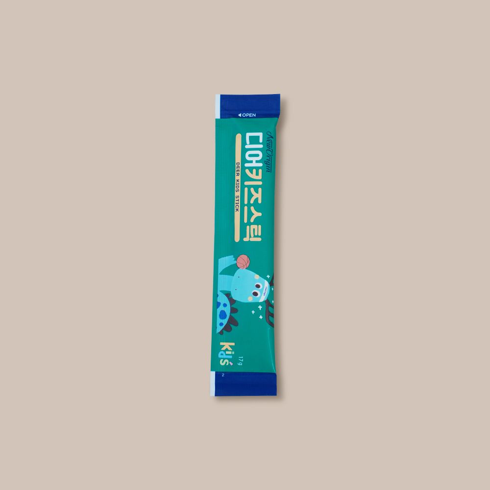 Whole Deer Velvet Kids Stick: Snack for Children Healthy Growth / 17g x 30 / Korea Yuhan Care