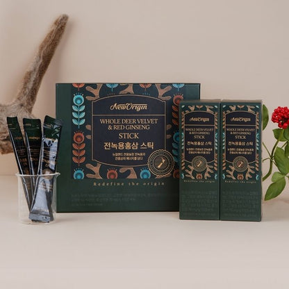 全鹿茸全红参條 (10ml x 30 包 / 30 天) 先及后天免疫力/消除疲勞/改善循環/增強記憶力/抗氧化/肝臟健康/YUHAN CARE柳韓