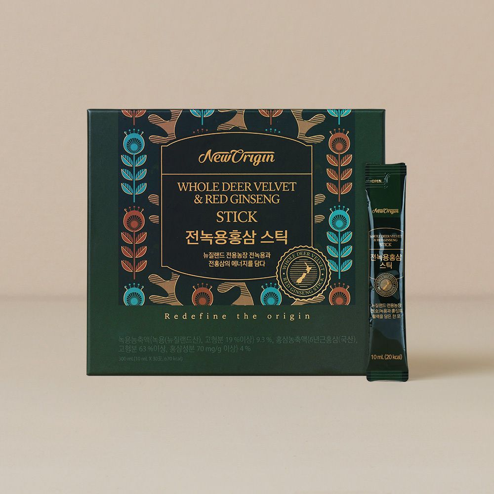 全鹿茸全红参條 (10ml x 30 包 / 30 天) 先及后天免疫力/消除疲勞/改善循環/增強記憶力/抗氧化/肝臟健康/YUHAN CARE柳韓