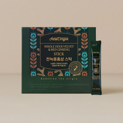 全鹿茸全红参條 (10ml x 30 包 / 30 天) 先及后天免疫力/消除疲勞/改善循環/增強記憶力/抗氧化/肝臟健康/YUHAN CARE柳韓