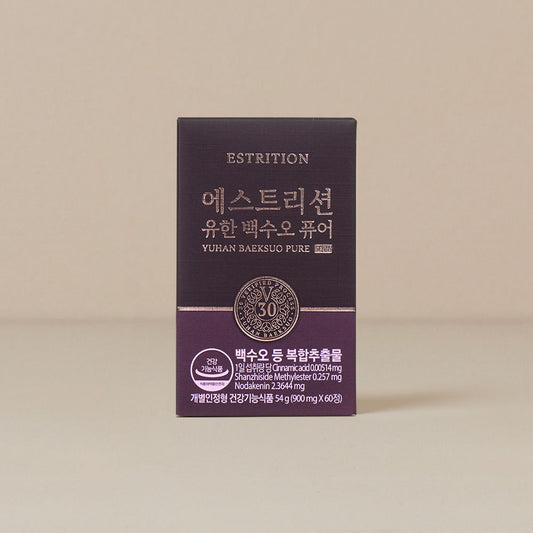 Estrition Baeksuo Pure: Improvement of Menopausal Symptoms / (60 Pills) Korea YUHAN CARE