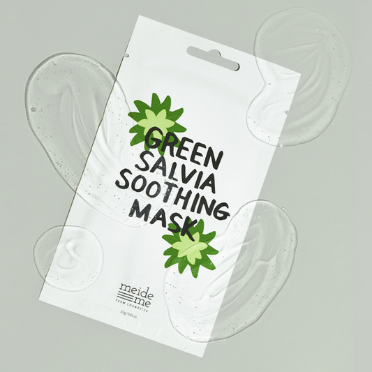 Green Salvia Calming Mask: Soothing/Moisturizing/Hyaluronic Acid/From Farm to Face/Korea