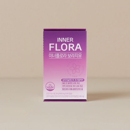 Inner Flora Borage Oil: Premenstrual Discomfort/Skin/Blood Circulation/500mg x 60 Capsules / 30 Days