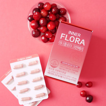 Inner Flora Cranberry: Care for Ladies’ Urinary Tract Health/500mg X 60 Capsule / 30 Days