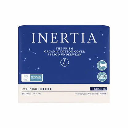 THE PRISM 一次性生理期內褲(大號，8片裝）/不含SAP/韓國製造/絕不滲漏/貼身設計/44.7公分長，360°全方位防漏保護/雙縫線/尺寸舒適，適合所有人