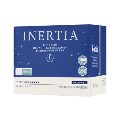 THE PRISM 一次性生理期內褲(大號，8片裝）/不含SAP/韓國製造/絕不滲漏/貼身設計/44.7公分長，360°全方位防漏保護/雙縫線/尺寸舒適，適合所有人