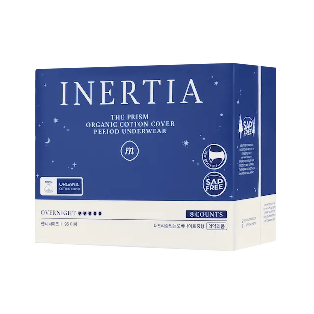 THE PRISM 一次性生理期內褲(中號，8片裝）/不含SAP/韓國製造/絕不滲漏/貼身設計/44.7公分長，360°全方位防漏保護/雙縫線/尺寸舒適適合所有人