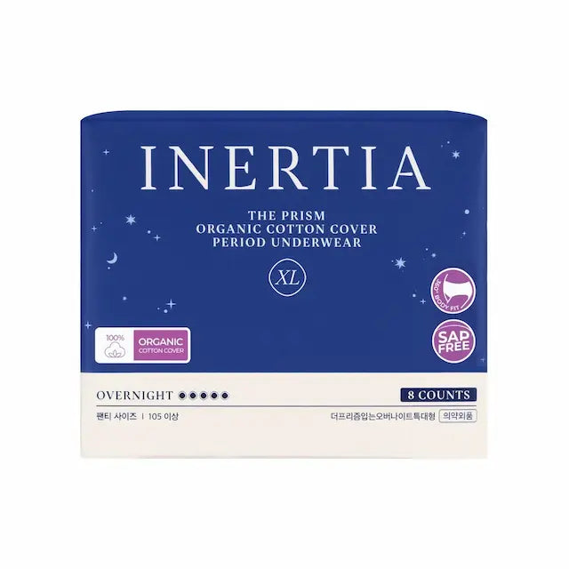 THE PRISM 一次性生理期內褲(特大號，8片裝）/不含SAP/韓國製造/絕不滲漏/貼身設計/44.7公分長，360°全方位防漏保護/雙縫線/尺寸舒適，適合所有人