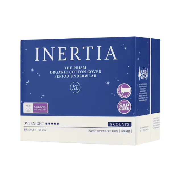 THE PRISM 一次性生理期內褲(特大號，8片裝）/不含SAP/韓國製造/絕不滲漏/貼身設計/44.7公分長，360°全方位防漏保護/雙縫線/尺寸舒適，適合所有人
