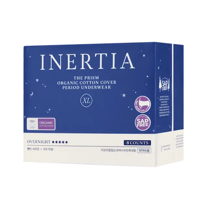 THE PRISM 一次性生理期內褲(特大號，8片裝）/不含SAP/韓國製造/絕不滲漏/貼身設計/44.7公分長，360°全方位防漏保護/雙縫線/尺寸舒適，適合所有人